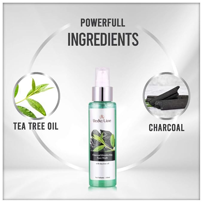 vedic line charcoal face wash