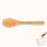 New Zealand Honey Co. Manuka Honey Bamboo Spoon 4.7" (12cm) | Reusable bamboo honey spoon for honey, tea &amp; breakfast, smooth food safe surface, sustainable &amp; lightweight