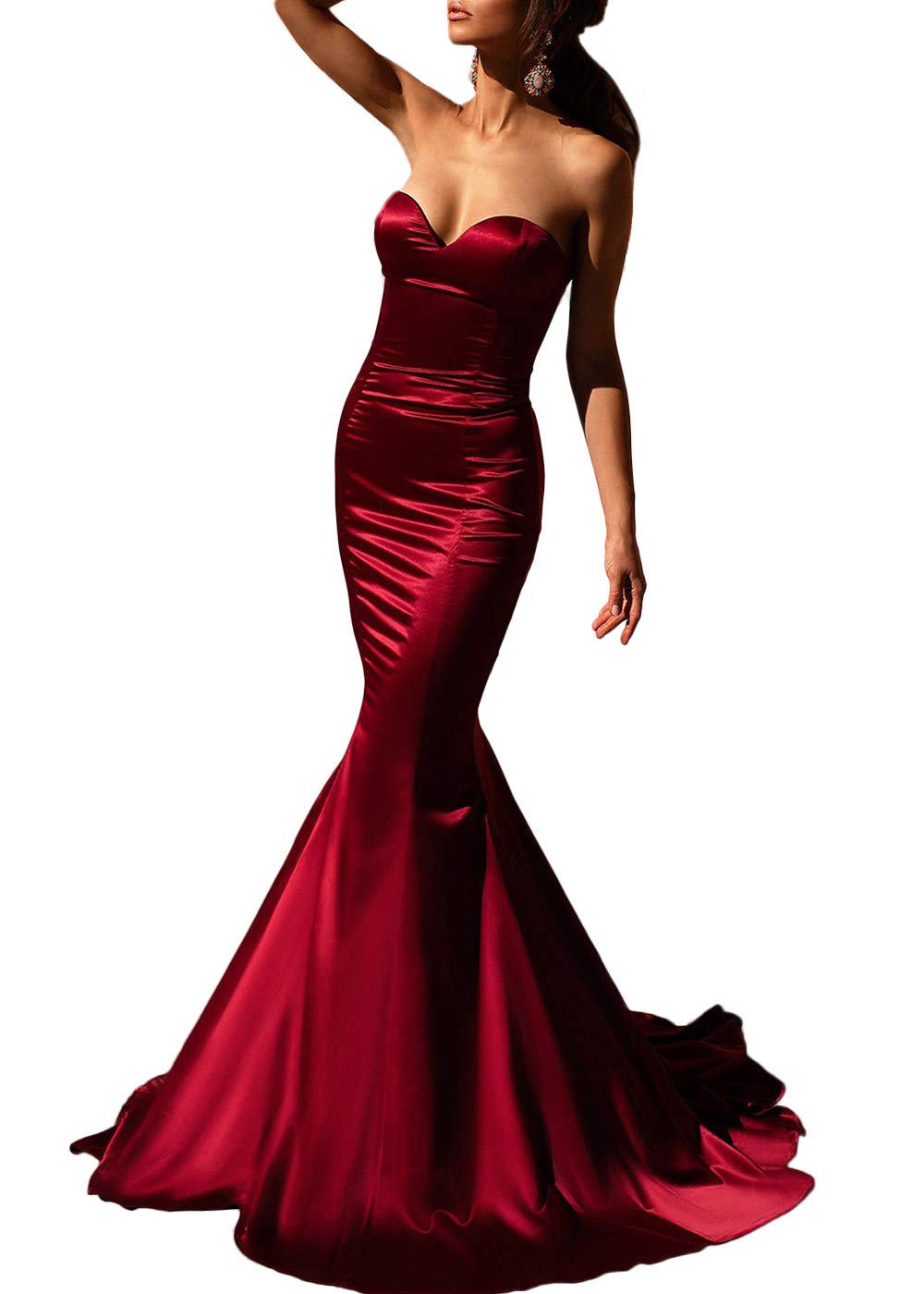 Ohvera Women's Spaghetti Strap Sequined V Neck Party Cocktail Evening