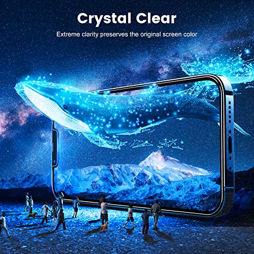 CIRYCASE [2 Stück] Schutzfolie Kompatibel mit iPhone 13 Pro Max 6,7 Zoll, 9H Härte und HD Schutzglas mit Positionierhilfe, 0,33mm Ultra-Klar Displayschutz, Anti-Kratzen, Blasenfrei, Hülle Freundllich