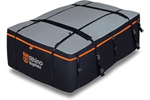 BAGMATE Heavy-Duty Waterproof Roof Bag – 23 Cubic Feet Rooftop Cargo Carrier, Soft Luggage Carrier with Protective Mat (Roofbag for SUVs and Cars) – Compatible with Racks or Without