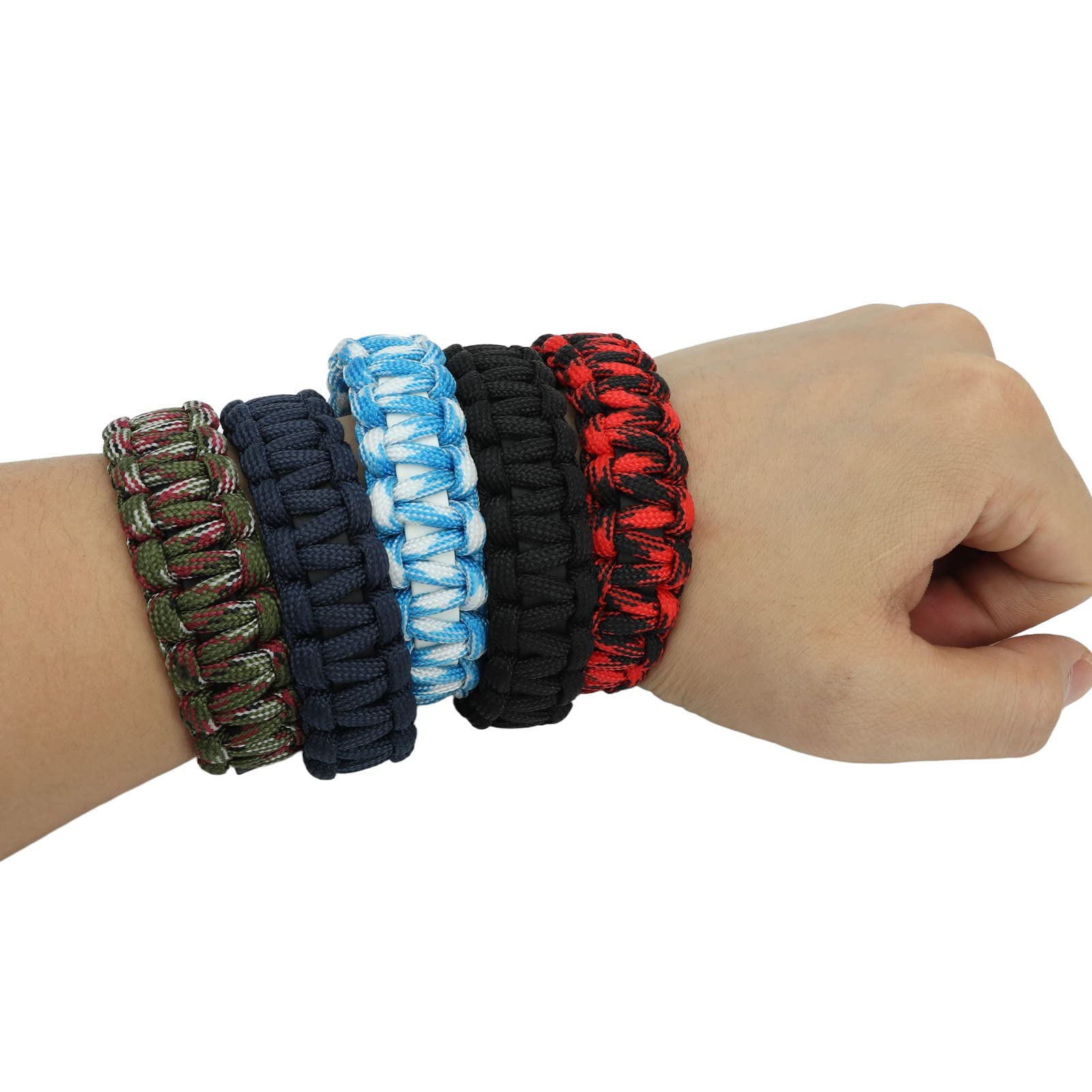 VBESTLIFE USB Charging Cable Bracelet, Type C Wrist Data Charger Transfer Woven Cord Portable Cell Phone Accessories (5Pcs)