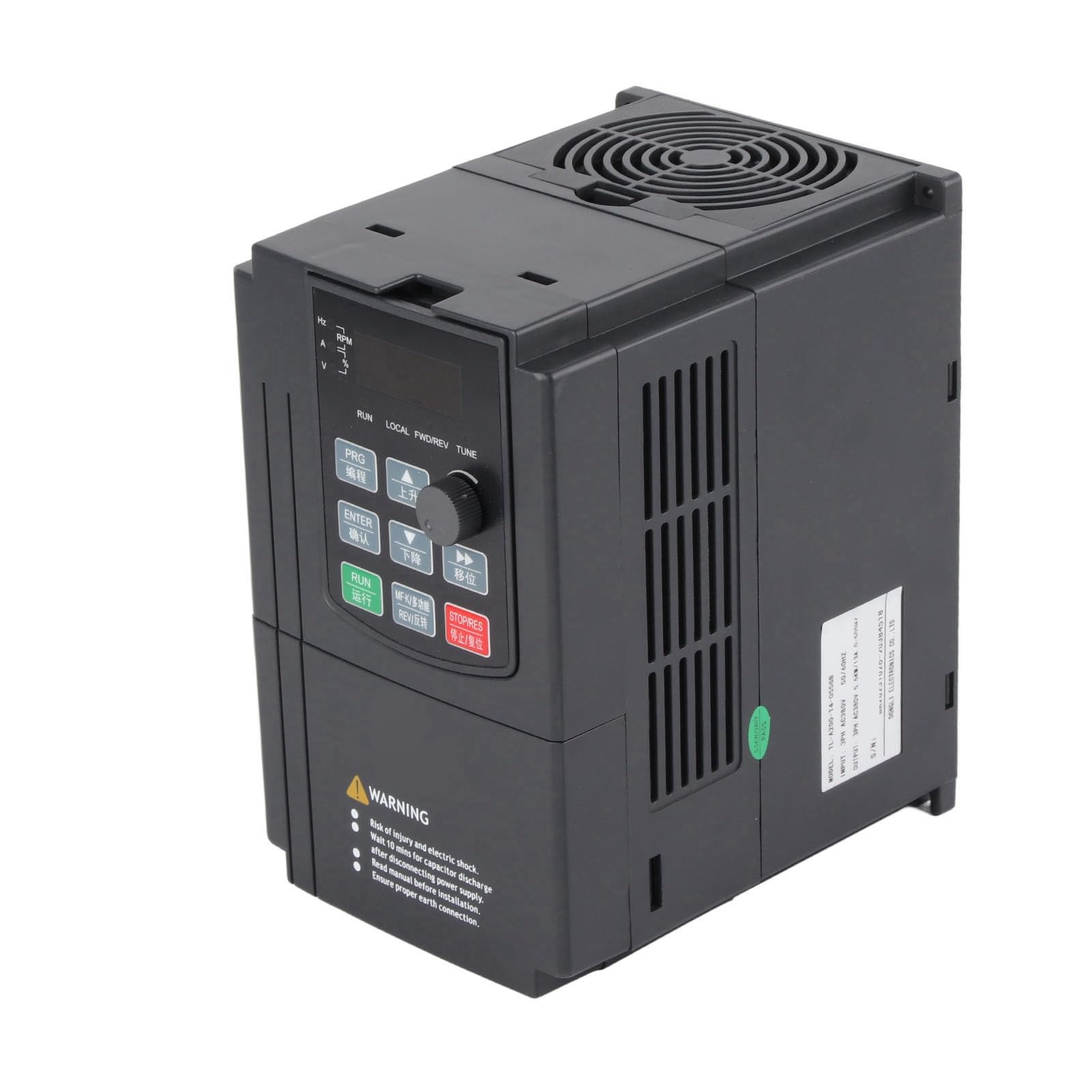 3 Phase Variable Frequency Drive, 3.7KW 5.5KW 380V Input Output VFD Inverter, Over Current Over Heating Variable Speed Electric Motor, For Motor Speed Control (5.5KW)