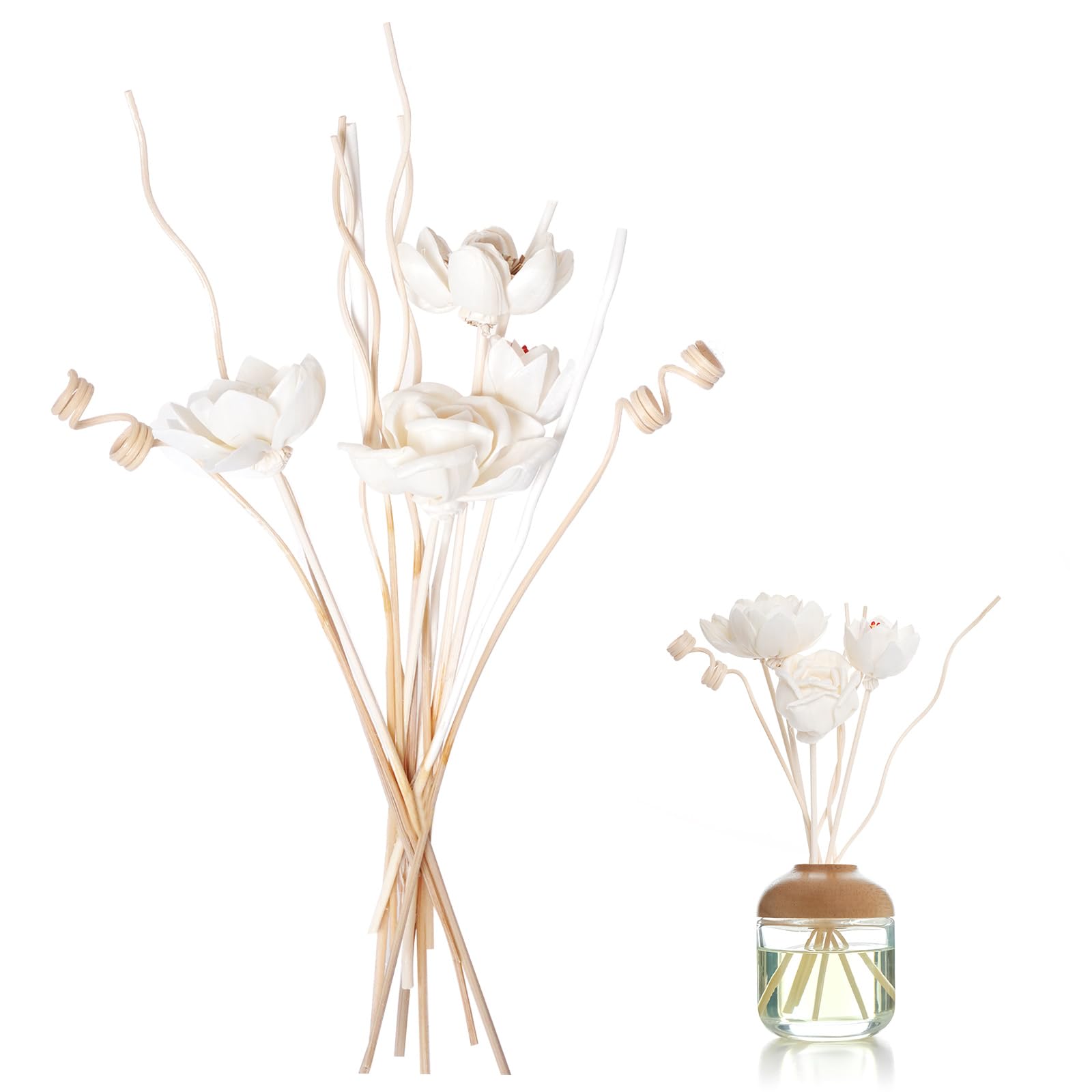 Photo 1 of 14Pcs Reed Diffuser Sticks Flowers, Reed Diffuser, Reed Diffuser Flower for Home Bedroom Decor
