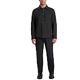KARL LAGERFELD Mens Side Buttons Chest Pocket Long Sleeve Top