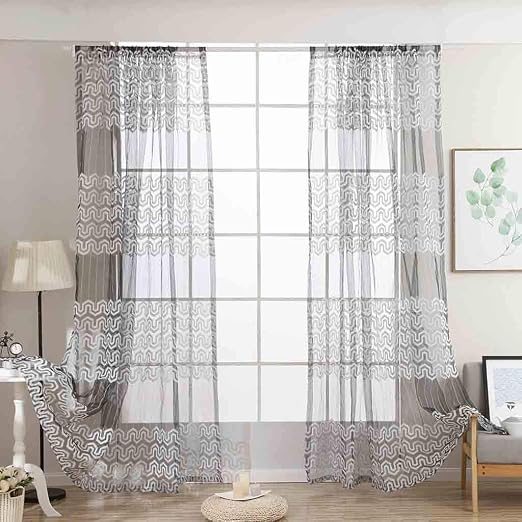 Amazon De Todidaf Transparente Gardinen Vorhang Gardine Tull