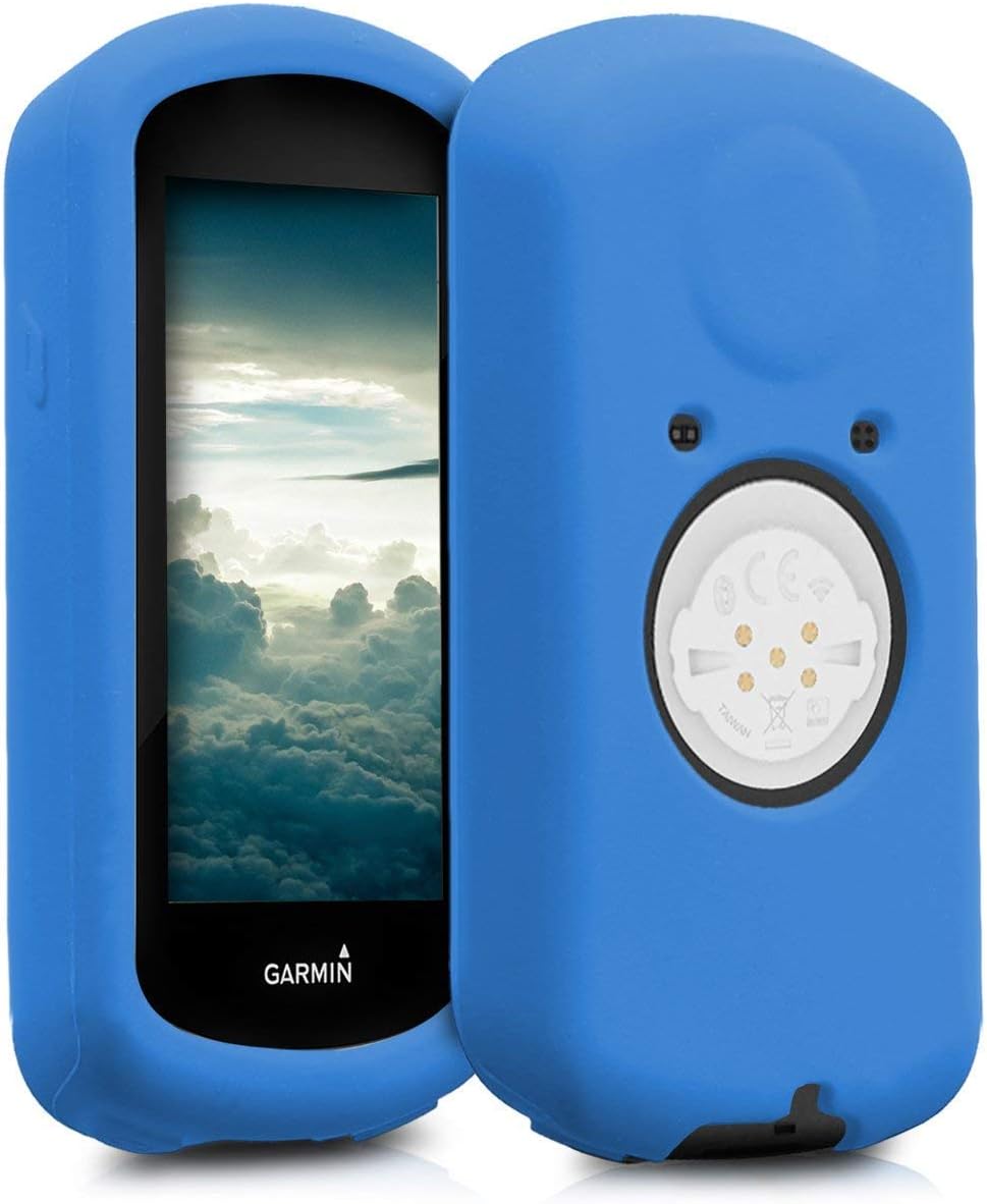 Lewis Insights Rugged Silicone Case Protective Cover for Garmin Edge 1030 Bike GPS Navigation System, Blue