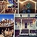 Outdoor String Light 50Feet G40 Globe Patio Lights with 52 Edison Glass Bulbs(2 Spare), Waterproof Connectable Hanging Christmas Lights for Backyard Porch Balcony Party Xmas Decor, E12 Socket, Black