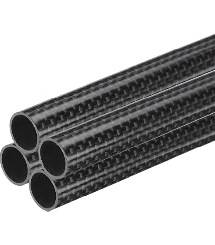 Tube Fibre De Carbone Rond 16x14x330mm 3K - Pour RC Avion Drone - Marque Uxcell