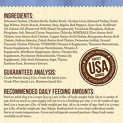 MERRICK LIL’ PLATES GRAIN FREE AND GLUTEN FREE NATURAL WET DOG FOOD FOR SMALL DOGS, SOFT PETITE POT PIE RECIPE – (PACK OF 12) 3.5 OZ. TUBS