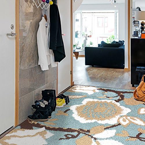 NRQU Plant flower suction water suction non-slip wear-resistant mat Doormats Kitchen oil-proof stepping pad Long-strip bedroom floor mat Living room door mats-A 100x150cm(39x59inch)