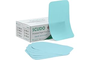 1000 Pcs Disposable Paper Tray Liners by Vastmed | Disposable Dental Tray Covers 8.5"x12.25" for Single Use Paper Sheets | Medical Tray Liners for Dental Clinic Tattoo Table - Blue