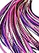 Feather Hair Extensions, 100% Real Rooster Feathers, Long Natural and Pink Purple Colors, 20 Feathers with Bonus FREE Beads and Loop Tool Kit GIRLY