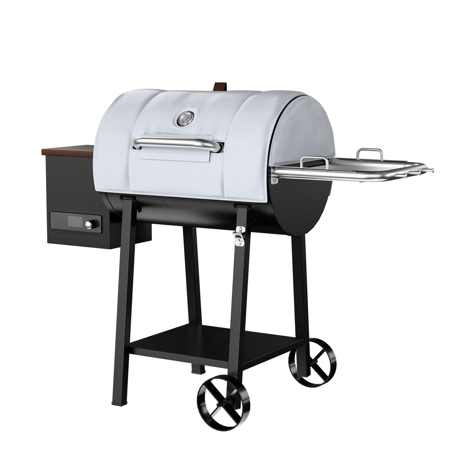 Grill Thermal Insulated Blanket for Pit Boss PB440D2 Wood Pellet Grill, 440 Series fits Pit Boss Mahogany 440 Deluxe 440FB1 Wood Pellet Grill Smoker Insulation Blanket for Winter Cooking Image