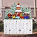 MorTime 24 Day Advent Calendar Premium Christmas Décor | Painted Characters | 100% Wood Construction | Cute Holiday Decoration | Measures (Large)