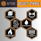 GTSE Wide White Duct Tape 100mm x 50m Waterproof Heavy Duty Gaffer Tape view 7