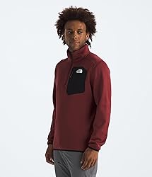 The North Face Men's Crest 1/4 Zip, Sumac/TNF