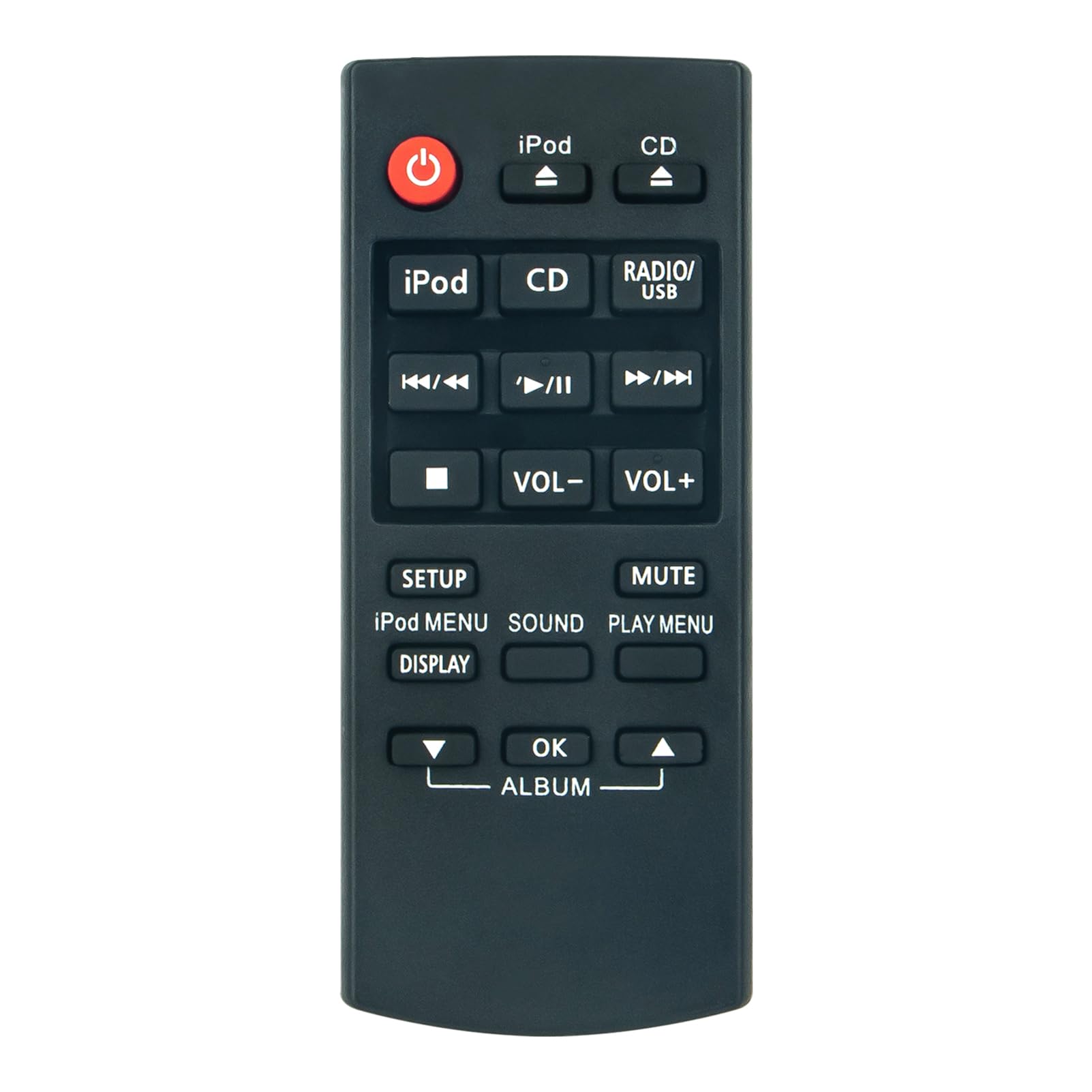 VINABTY N2QAYC000057 Replacement Remote Control Compatible with Panasonic Hi-Fi Audio System SC-HC37 SC-HC57 -HC37DB SC-HC57DB