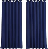 Aspire Homeware Blackout Curtains 90x90 Navy Eyelet 2 Panels Thermal view 2