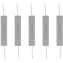 ViaGasaFamido Résistance de Ciment 10 Ohm ±5% Haute Précision sans Induction Résistance Bobinée Céramique 20W pour Carte Circuit Imprimé Électronique Pack 10 Pièces Techniciens et DIY