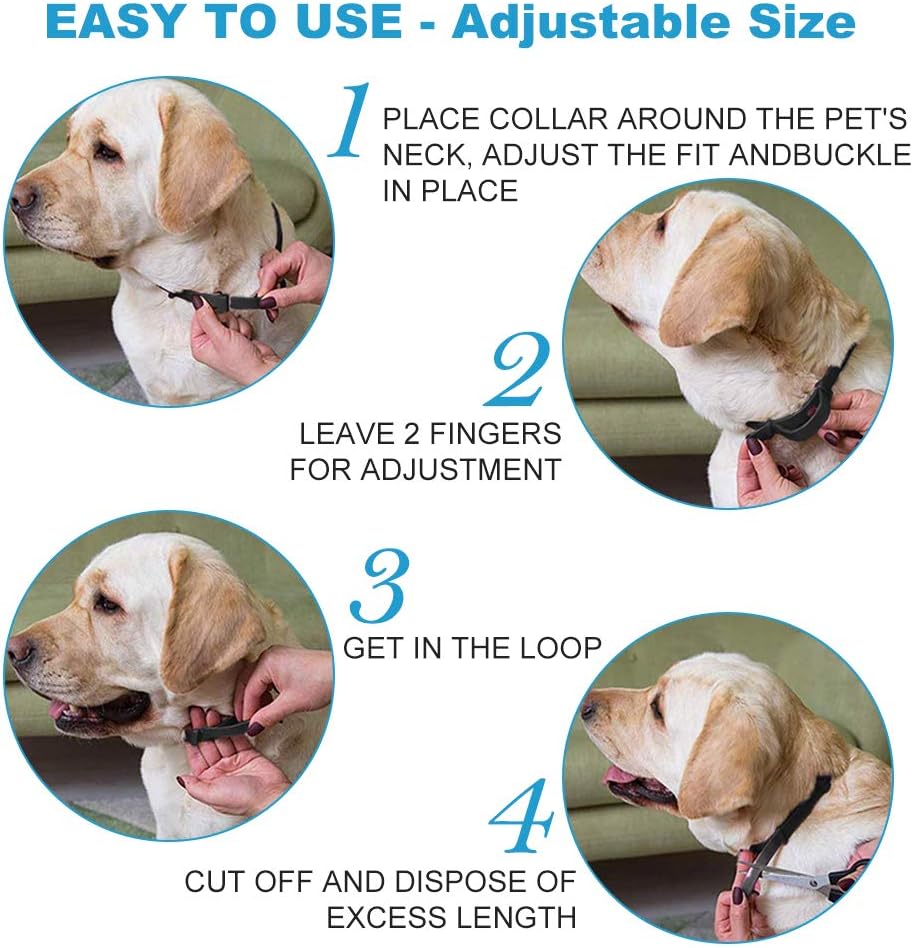 View of SEGMINISMART Calming Collar for Dogs,Calming Cat Collar,Antianxiety ...