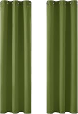 Deconovo Green Room Darkening Thermal Curtains 2 Panels 42 x 90 Inch Eyelet