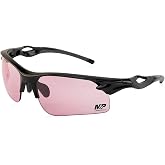 Smith &amp; Wesson M&amp;P Harrier Half Frame Interchangeable Shooting Glasses with Impact Resistance &amp; Anti-Fog Lenses, Black, 1Size