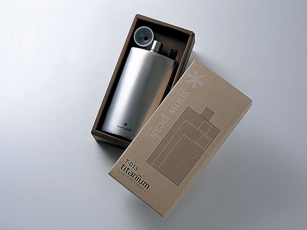 Snow Peak Titanium Hip Flask Size M T-012 / Size L T-013