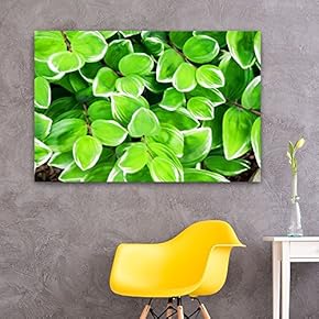 Watercolor Style Small Green Leaves