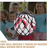Ainiv Soccer Ball Net Kicker 1PC Trainer for Size 3-5 Footballs Black view 4