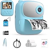 Kids Instant Print Camera 2025, 32GB Memory, Dual Lens with 2.4-Inch Screen and 1080p HD, Nice Gift for Boys and Girls Ages 4-13, Ideal for Toddlers and Teenagers