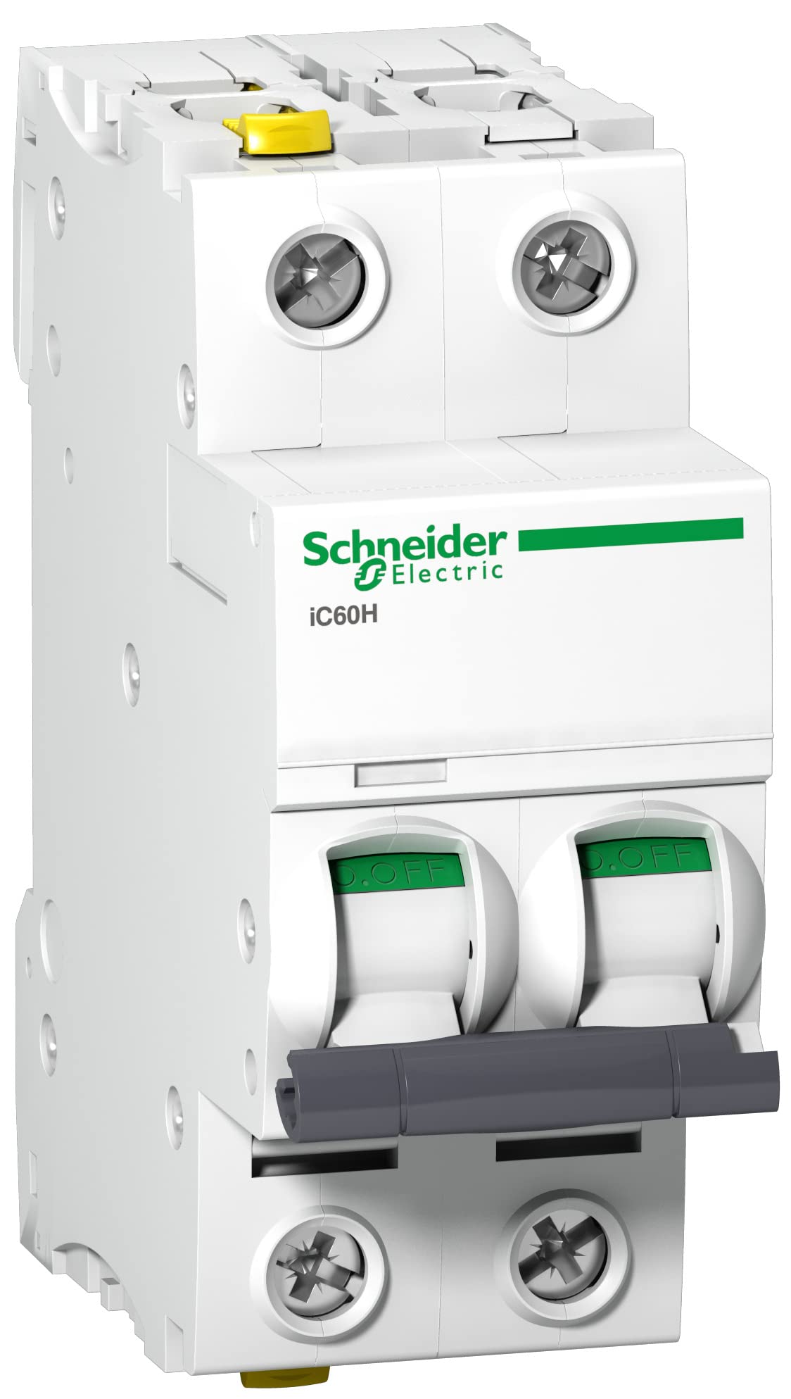 Schneider Electric A9F06206 Circuit Breaker iC60H 2P 6A B Characteristics 6 Amp B