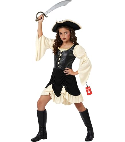 black pirate dress Amazon.com: XYFDHJY Girls Costume, Corset for Halloween Cosplay Party (Black, 110) : Clothing, Shoes & Jewelry Size:size 12 Floral Lace A-Line Long The hemline is short 3d floral