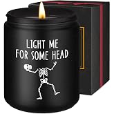 Fairy's Gift Candle Gifts for BF, BF Gifts, I Love You Presents for Him Men | Halloween, Boo Basket Stuffers, Spooky Birthday Presents for Boyfriend, Goth Anniversary, Funny Skull Ideas for Him Husband