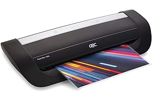 GBC Thermal Laminator Machine, Fusion 7000L, 12 Inch, 1 Min Warm-Up, 3-10 Mil, with 50 EZUse Laminating Pouches (1703098F)