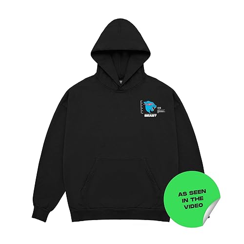 MrBeast Hoodie Sweatshirt, 100% US Cotton Heavyweight Hoodie for