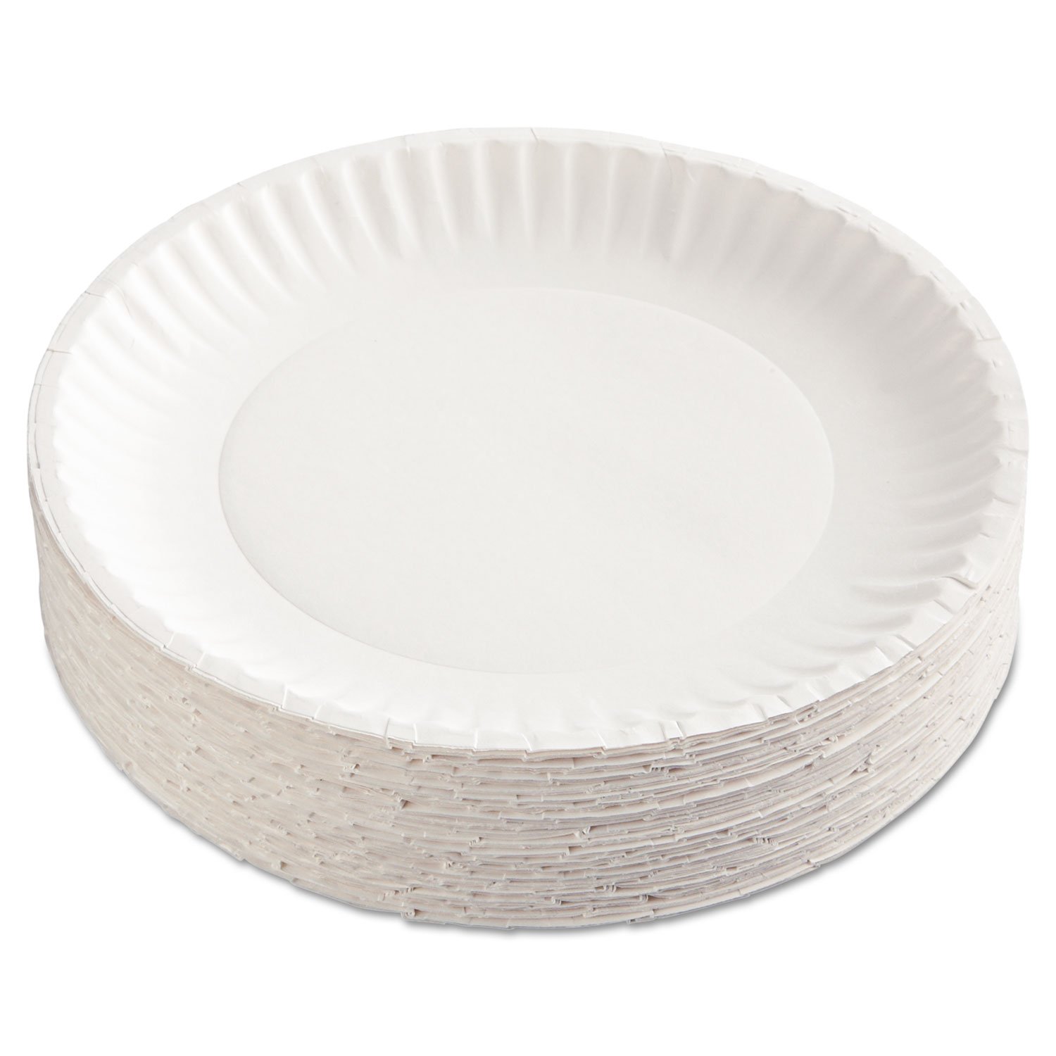 AJM PackagingPP9GRAWHPK Paper Plates, 9-Inch Diameter, White, 100/Pack