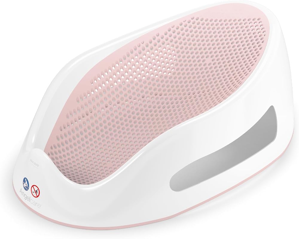Angelcare Soft-Touch Bath Support Pink with Water Level Indicator for Newborns
