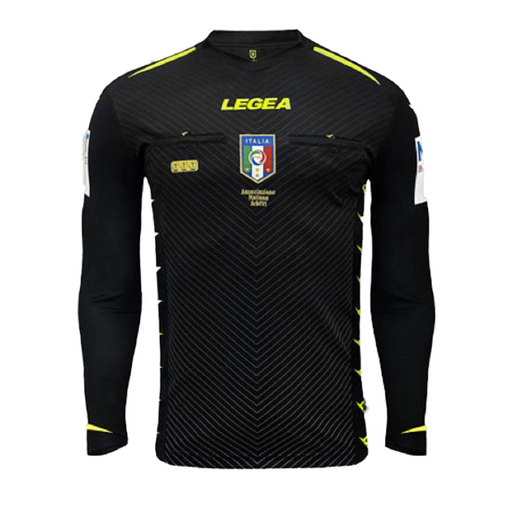 LEGEA 2020/2021, Referee Shirt AIA M/L Man, mens, M1164, Black, XS — image 1