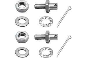 (2-Pack) Throttle Cable Adapter Stud Kit #8009 Compatible with 1977 & Later Chevrolet Models (Includes Nut, Washers, Cotter P