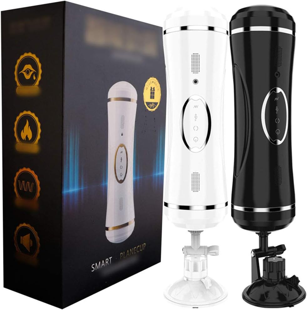 FUBULECY Smart Double Masturbation Device Adult Products For Men (Color : White)