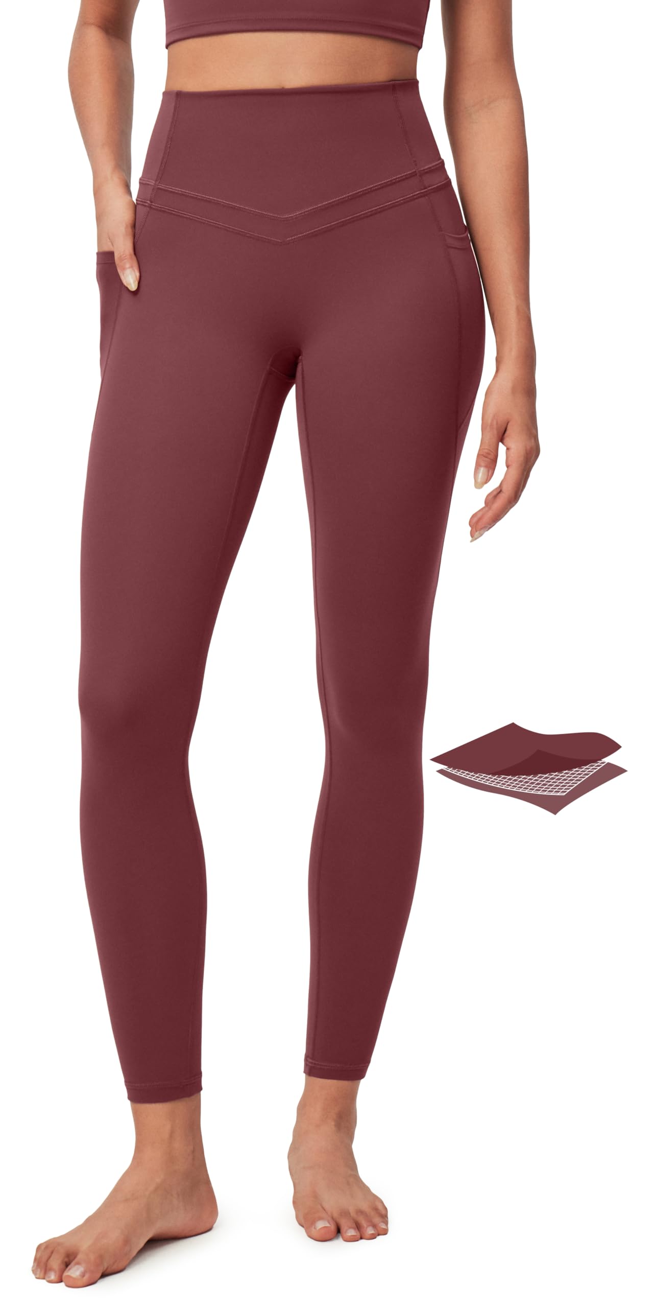 IUGA Compression Leggings with Pockets for Women