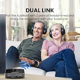 Avantree Audikast 3 Bluetooth 5.3 Transmitter for TV Optical AUX Dual Link 100ft view 5