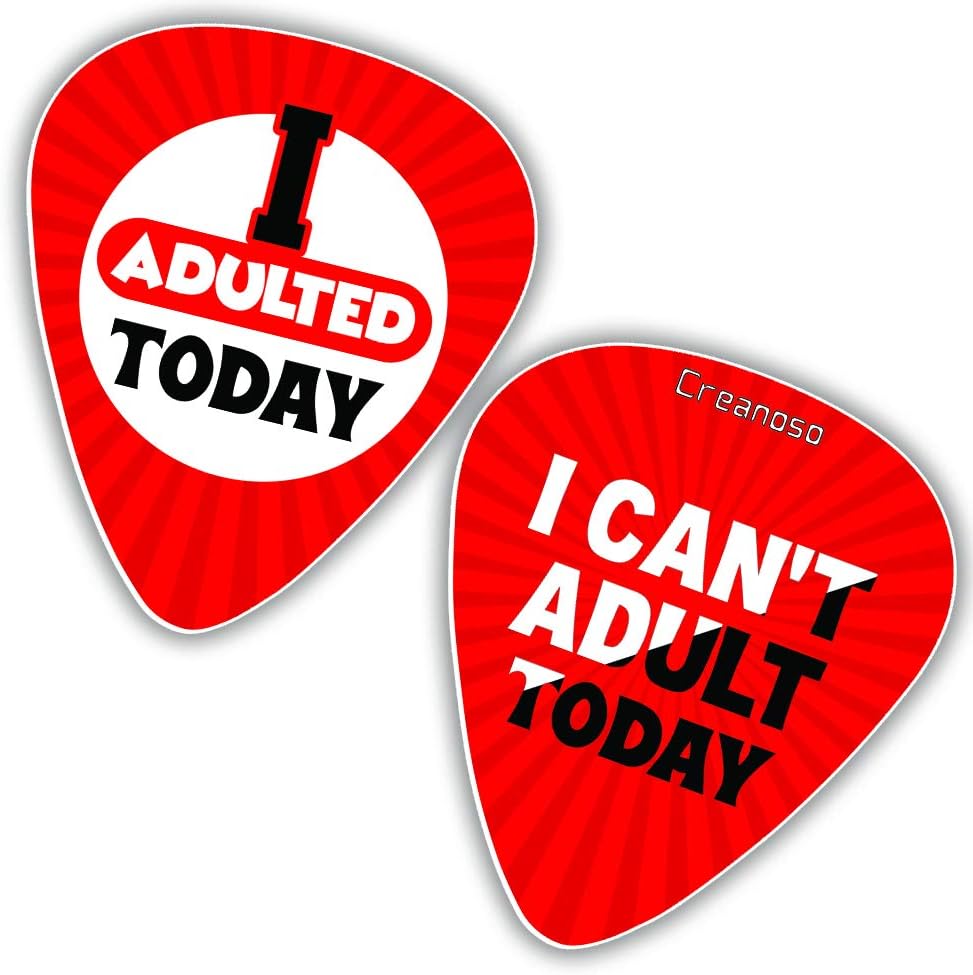 Creanoso Funny Guitar Picks, Adulting (12-Pack), Premium Music Gifts & Guitar Accessories for Musicians - Image 4