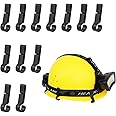 Helmet Light Clips for Headlamp, Headlamp Hook, Hard Hat Light Clip, Hardhat Headlamp Accessory, Easily Mount Headlamp on Narrow-Edged Helmet (12 Pack)