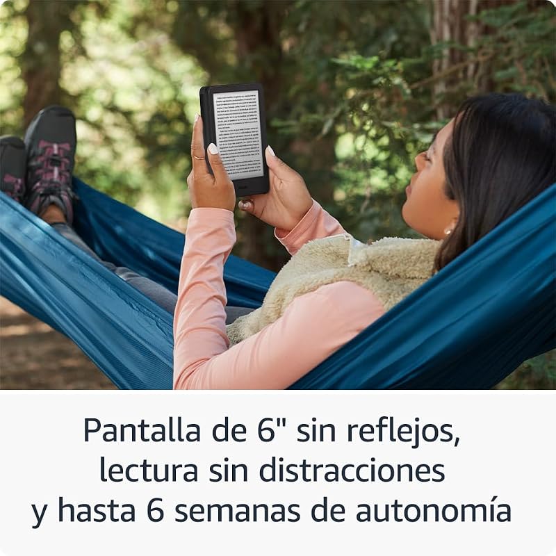 Kindle (Próxima Geração) | O Kindle Mais Leve e Mais Compacto com ecrã sem reflexos, viragens de página mais suaves e luz frontal ajustável | 16 GB | Sem anúncios | Matcha verde