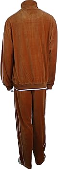 mens burgundy velour tracksuit