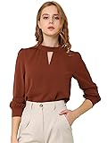 Allegra K Women's Work Tops Dressy Casual Shirts