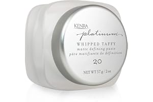 Kenra Platinum Whipped Taffy 20 | Matte Defining Paste | Delivers An Ultra-Matte, Firm Hold Finish | Sculpts, Smooths & Texturizes Styles | All Hair Types