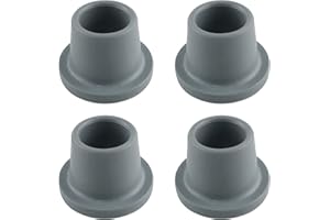 WHYHKJ 4pcs Replacement Feet for Shower Chair Bath Seat 1-1/8" I.D Non-skid Shower Bench and Tub Transfer Benches Rubber Suction Cup Feet, Grey
